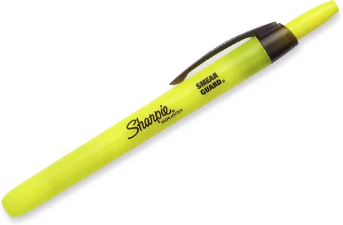 Miniatura 2 de SHARPIE Resaltadores retráctiles, punta de cincel, amarillo fluorescente, 12 unidades (paquete de 12)