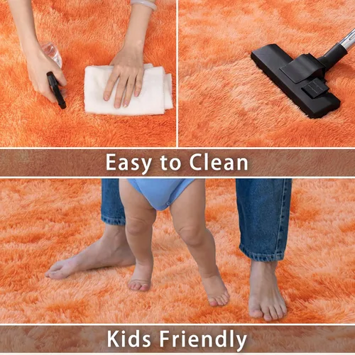 Miniatura 172 de Dssimo - Alfombra superesponjosa para la habitación, alfombra de área moderna, pequeña, suave y acogedora de felpa para niños, niñas y adolescentes