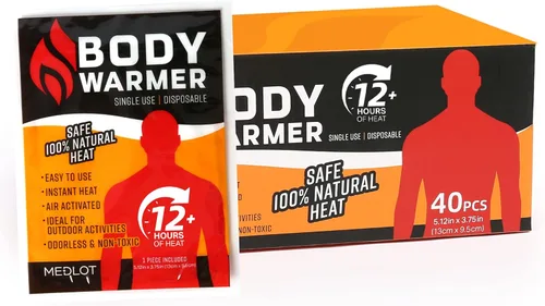 Calentadores corporales, de larga duración, seguros naturales, sin olor, calentadores activados por aire, hasta 12 horas de calor, almohadilla