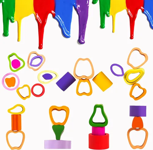 Miniatura 5 de Symdiro Montessori Juguetes para niños y niñas de 1, 2 y 3 años, juguetes de clasificación y apilamiento de madera para niños, juguetes para niños
