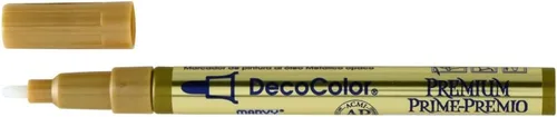 Marvy Uchida DecoColor Premium - Marcador de punta fina, color dorado