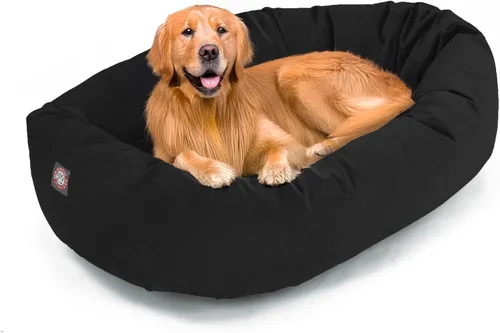 Miniatura 34 de Majestic Pet Cama para Perros Grandes Lavable de 40 Pulgadas, Mueble Ortopédico en Forma de Donut para Perros Grandes, Almohadilla y Alfombra de Gris