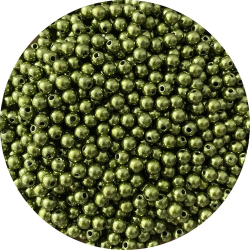 Miniatura 31 de 400 cuentas de perlas de satén de 0.315 pulgadas (0.315 in) redondas sueltas de plástico para hacer joyas, aretes, pulseras, collares, llaveros