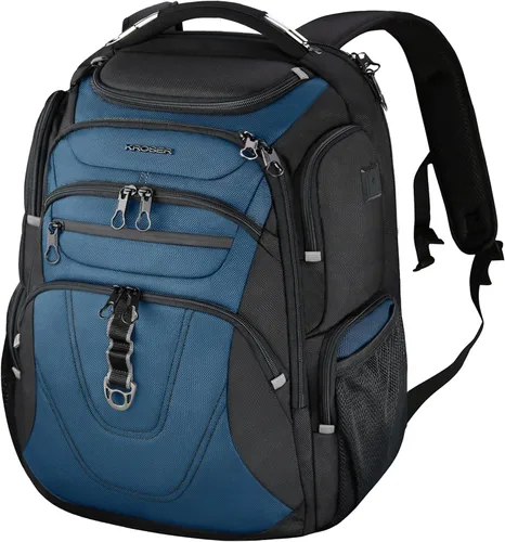 Miniatura 8 de KROSER Mochila para laptop compatible con TSA de 17.3 pulgadas XL, mochila para computadora resistente al agua, mochila de viaje para universidad