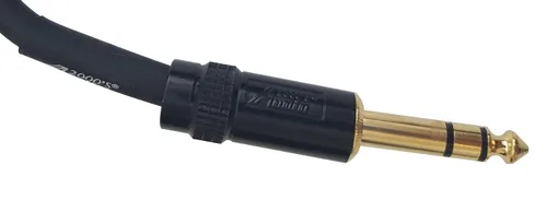 Miniatura 4 de Audio2000'S E26103P2 - Paquete de dos cables TRS de 3 pies bañados en oro de 1/4 pulgadas en ángulo recto a TRS de 1/4 de pulgada rectos chapados