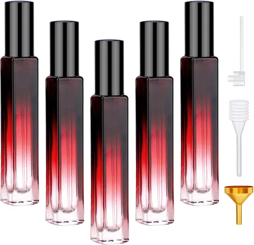 Miniatura 14 de Segbeauty 5 Pack de botellas de spray de vidrio rellenables de 10 ml para perfume, botella de colonia de niebla fina mini vacía de viaje de 10 ml