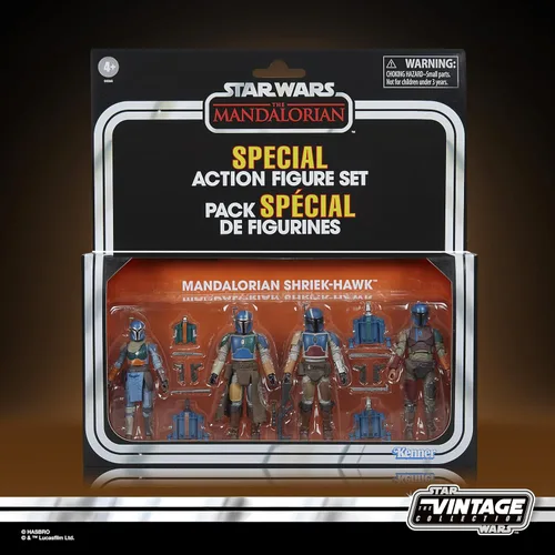 Miniatura 2 de STAR WARS The Vintage Collection Mandalorian Shriek-Hawk, The Mandalorian 3.75 pulgadas coleccionable paquete de 4 (exclusivo de Amazon)