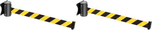 Miniatura 13 de US Weight Soporte de pared con cinturón retráctil, 8', Negro, 1