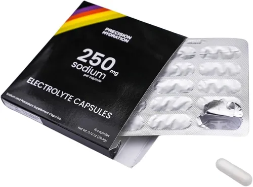 Miniatura 2 de Precision Hydration Cápsulas de electrolitos – 15 ampollas (impermeables) / cápsulas de sal – Combat Cramp – Sin ingredientes artificiales, fórmula