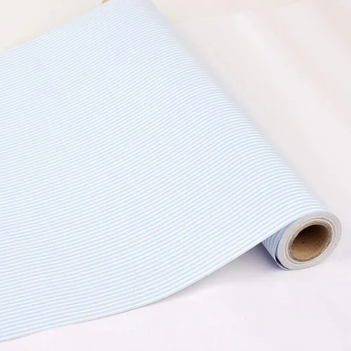 Miniatura 3 de Papel de contacto de rayas azules autoadhesivo para estantes y cajones, papel tapiz para encimeras de cocina, sala de estar, dormitorio, 17.7 x 78.7