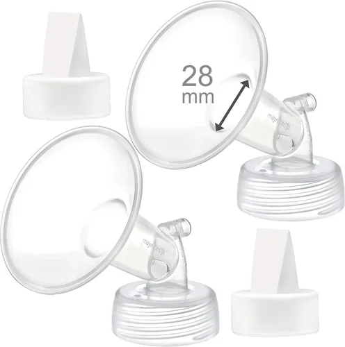 Miniatura 16 de Maymom Válvula de brida y pico de pato de 0.827 in compatible con piezas de bomba de repuesto Spectra S1 S2 9 Plus, no original Spectra Brida