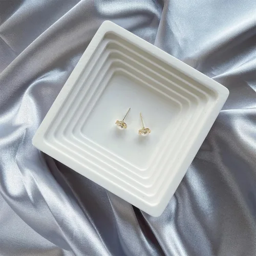 Miniatura 34 de Aretes de perlas para mujer, perlas redondas blancas, aretes de oro envueltos de alambre, joyería hecha a mano para mamá, amante y ella