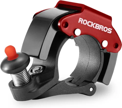 Miniatura 11 de ROCKBROS Campanas de bicicleta Campanas MTB ocultas Campanas de bicicleta para manillares de 22.2mm, más de 100dB, timbre de sonido claro y largo