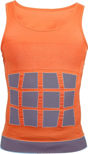 Miniatura 6 de VOCOSTE Ropa interior moldeadora de abdomen para hombre, faja elástica de nailon
