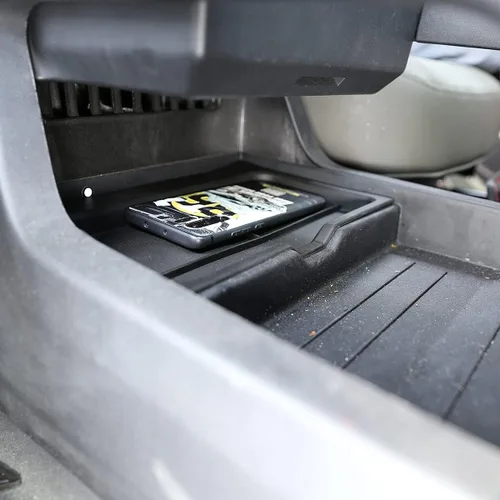 Miniatura 4 de YIWANG Reposabrazos para consola central de coche, color negro, tapete antideslizante para Land Rover Defender 90 110 2020-2022 Accesorios