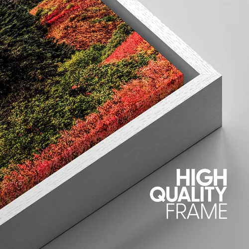 Miniatura 4 de SIGNWIN Lienzo enmarcado para pared, juego de arte nublado de tormenta, cielo, bosque otoñal, árboles, rústico, naturaleza, fotografía, realismo