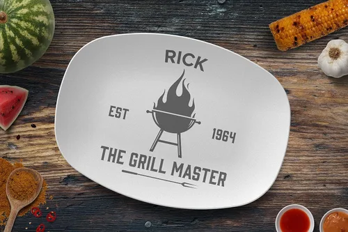 Miniatura 2 de Barbacoa Grill + Chill Día del Padre Personalizado Papá Idea de regalo Apto para microondas DecoWare™