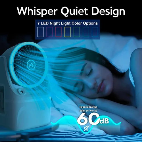 Miniatura 5 de Arctic Air Enfriador de aire portátil Ice Jet X3, modos de niebla dual, hasta 8 horas de tiempo de enfriamiento, enfriador portátil de 3 velocidades