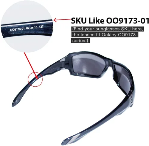 Miniatura 4 de Walleva Replacement Lenses for Oakley Big Taco (OO9173 Series) Sunglasses - Multiple Options Available