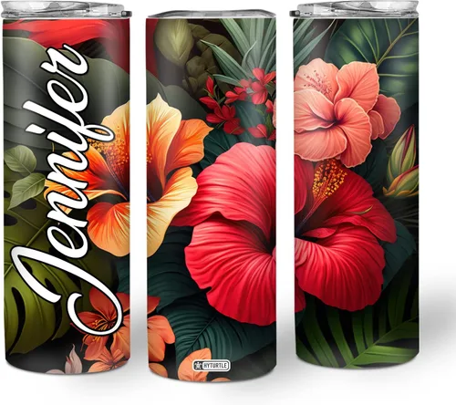 Miniatura 9 de Hyturtle Vaso delgado de girasol personalizado, regalos de cumpleaños, día de la madre, para niñas y amigas, regalos de girasol para mujeres