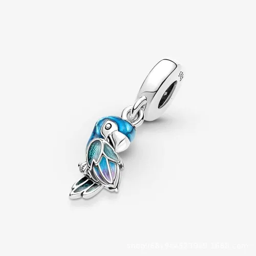 Miniatura 2 de 925 Sterling Silver Charms for Bracelets and Necklaces Flower Mouse Heart Travel Beads Family Tree Charms Jewelry Gift for Women Girls