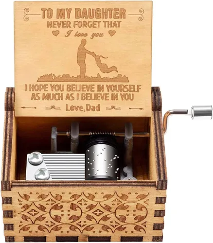 Miniatura 9 de Muzero Birthday Gift for Mom Dad, I Love You to the Moon and Back Music Box Gift for Daughter Son, Birthday Anniversary for Grandma Granddaughter