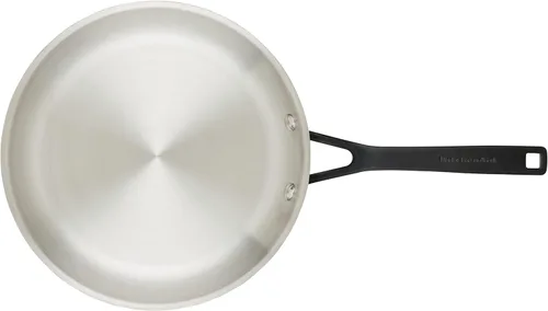 Miniatura 7 de KitchenAid 30051 Juego de Sartenes para Freír/Sartenes de Acero Inoxidable Pulido de 5 Capas Revestidas, 8.25 Pulgadas y 10 Pulgadas - Acero
