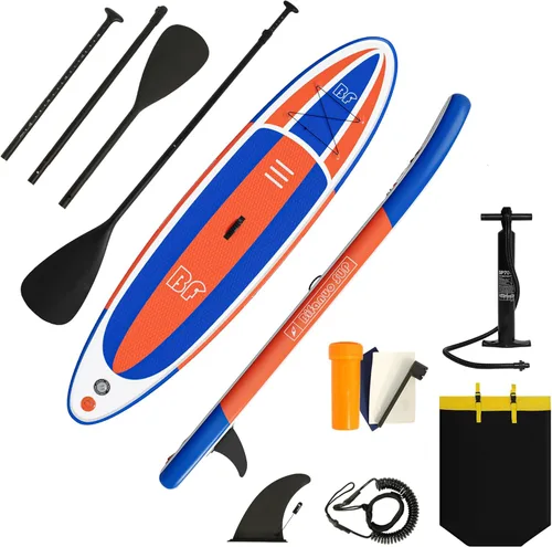 Miniatura 12 de Bifanuo Tabla de Paddle Inflable con Accesorios SUP y Mochila. Tablas de Paddle para Adultos. Cubierta Antideslizante, Postura Ancha, Aleta