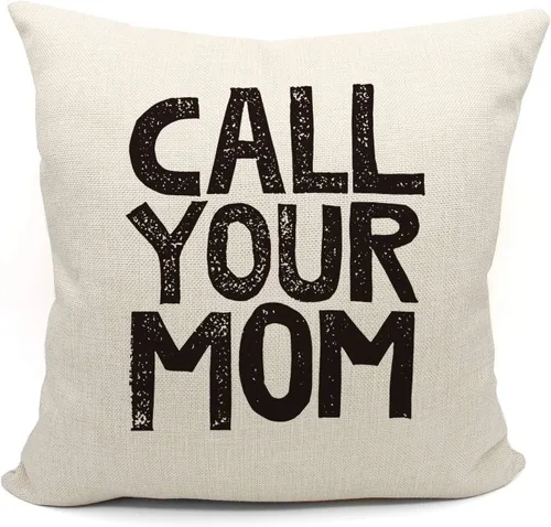 Miniatura 8 de Call Your Mom - Funda de almohada divertida para hija, hijo, accesorios de dormitorio, fiesta de graduación, 18 x 18 pulgadas, funda de cojín