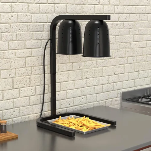 Miniatura 2 de Calentador comercial negro de la comida, 500W, 120V, aluminio, altura ajustable