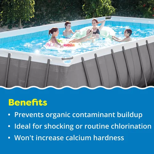 Miniatura 2 de In The Swim Gránulos de choque de cloro de dicloro de sodio para desinfectar jacuzzis y spas - Desinfectante de disolución rápida, pH equilibrado