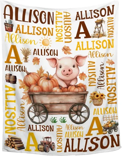 Miniatura 32 de Manta de conejo personalizada para niños y niñas, manta de bebé ultra suave, regalo personalizado, decoración de manta con nombre, 30 x 40 pulgadas
