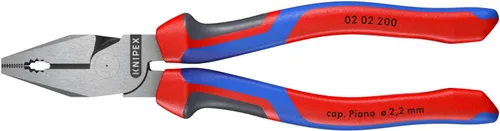 Miniatura 3 de KNIPEX Herramientas - Alicates combinados de alto apalancamiento, multicomponente (202200), 8 pulgadas