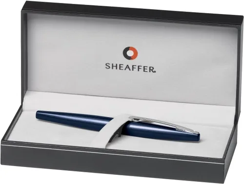 Miniatura 2 de Sheaffer Taranis - Bolígrafo de punta redonda, azul polvo de diamante, borde cromado (E1944551-PB2)