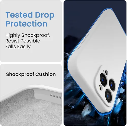 Miniatura 4 de FireNova Funda diseñada para iPhone 15 Pro Max, funda de teléfono de silicona mejorada [protección de cámara] con [2 protectores de pantalla], forro