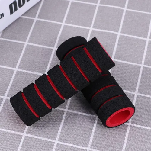 Miniatura 2 de BESPORTBLE Empuñaduras de bicicleta 2 pares para cubierta roja, repuesto de bicicleta de carreras, sin barra, manillar de motocicleta de montaña