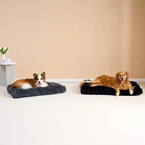 Miniatura 8 de EHEYCIGA Cama de Peluche para Jaula de Perro Extra Grande, Almohadilla de Jaula de Felpa de Impresión, Cama XL para Perros Calmante Anti-Ansiedades