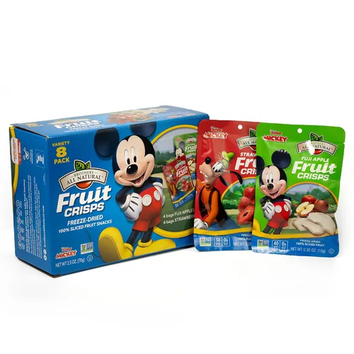 Miniatura 6 de Brothers All Natural Disney - Chips de fruta liofilizada, manzana Fuji, 0.35 onzas (paquete de 12), hechas con 100% fruta, sin gluten, sin soja