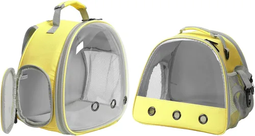 Miniatura 6 de Jaula de viaje para dragón barbudo, transportador para lagartijas, transportador de animales pequeños para erizos, ratas, loros, aves, conejillos