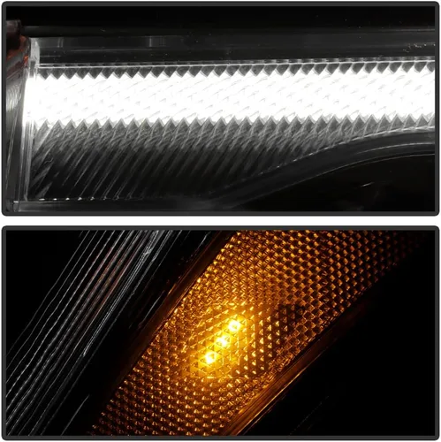Miniatura 7 de KEEKPO - Para 2017 2018 2019 GMC Acadia Factory halógeno w/LED DRL faro delantero negro reemplazo lado izquierdo del conductor