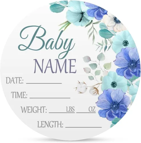 Miniatura 11 de Letrero de anuncio personalizado para recién nacido, letrero de anuncio de nombre de bebé para hospital, regalos de baby shower, para niñas recién