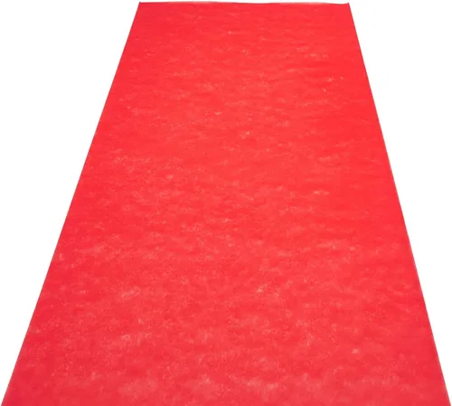 Miniatura 9 de Blue Panda Alfombra roja para fiesta, 3 pies x 50 pies, alfombra de poliéster rojo para pasillo de boda, decoración de graduación, fiesta temática