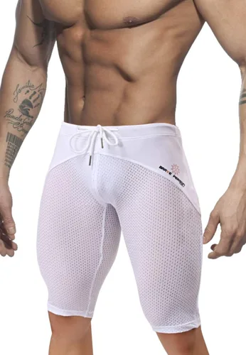 Miniatura 3 de MIZOK Pantalones cortos de entrenamiento de malla de secado rápido para hombre