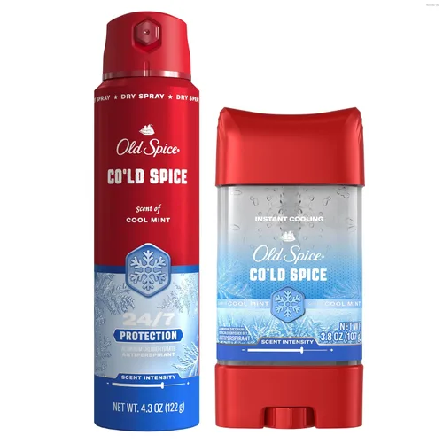 Miniatura 13 de Old Spice Red Collection - Desodorante antitranspirante + gel de baño para hombres, especias frías con aroma a menta fresca, protección contra