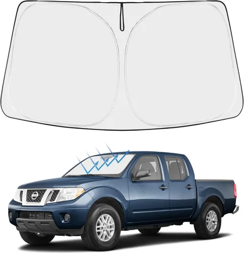 Miniatura 226 de Proadsy Parasol para parabrisas actualizado 2025, ajuste personalizado Dodge RAM 1500 2Dr 2019-2024 2025, 4 capas, plegable, protector de parasol