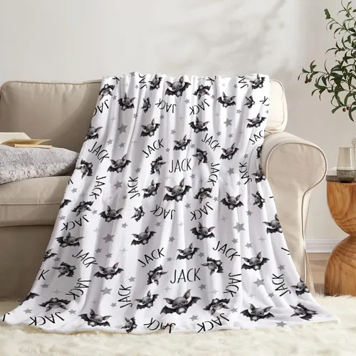 Miniatura 51 de Manta de murciélago de Halloween para bebé, regalo súper suave, manta acogedora para recién nacido, manta de recepción para bebé, manta para cuna