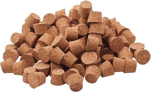 INCREWAY 120 tapones de corcho de madera cónicos de 1/2 pulgada, mini tapón de corcho cónico de repuesto, adecuado para manualidades, tarros y