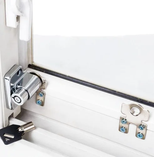 1 unids/lote Cerradura de ventana deslizante Cerradura de protección de seguridad para niños Cerradura de puerta antirrobo Cerraduras de límite de