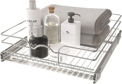 Rev-A-Shelf Estante extraíble y organizador de cajones para armario de cocina, cesta de almacenamiento de despensa en varios tamaños, 18 x 20