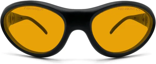 Miniatura 11 de FreeMascot Profesional OD 6+ 190nm-490nm Longitud de onda Violeta/Azul Laser Gafas de Seguridad para 405nm, 445nm, 450nm, 473nm Laser